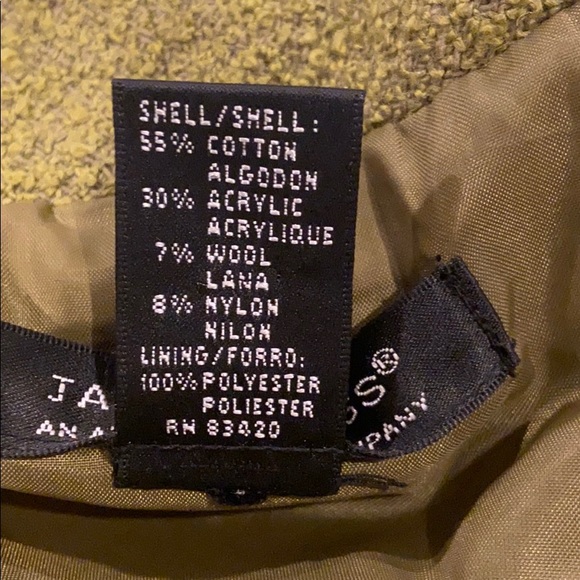 Green ruffle Jared Ross/August Silk blazer - Picture 7 of 7